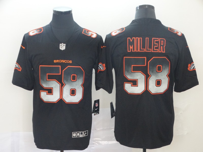 Men's Denver Broncos Von Miller #58 Black Jersey